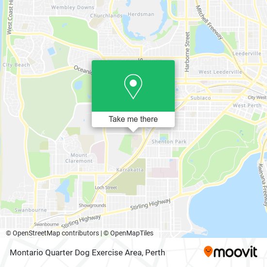 Mapa Montario Quarter Dog Exercise Area