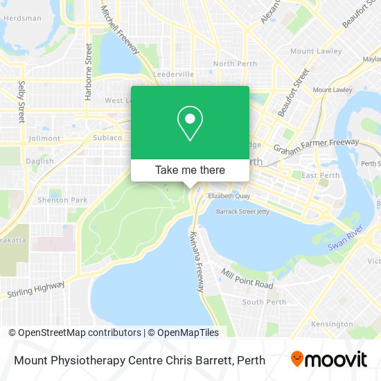 Mount Physiotherapy Centre Chris Barrett map