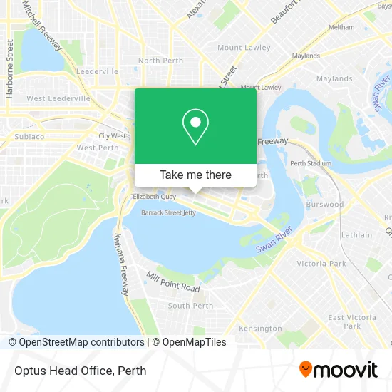 Mapa Optus Head Office