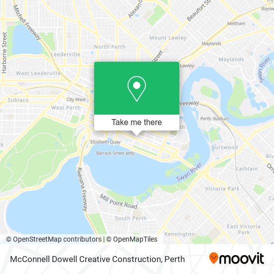 Mapa McConnell Dowell Creative Construction