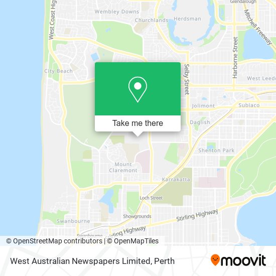 Mapa West Australian Newspapers Limited