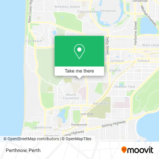 Perthnow map