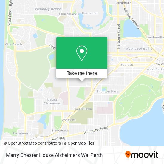 Marry Chester House Alzheimers Wa map