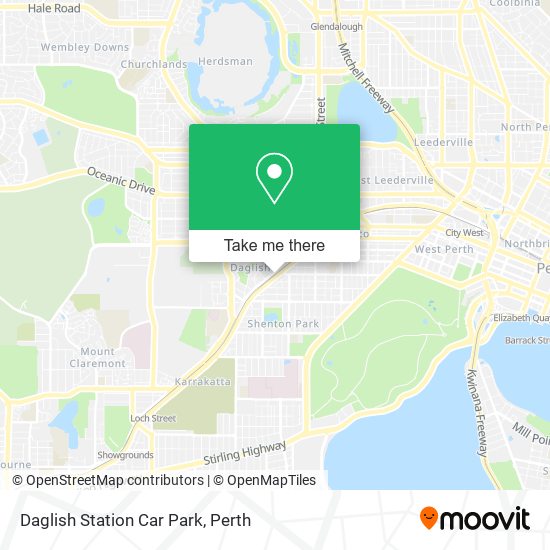 Daglish Station Car Park map