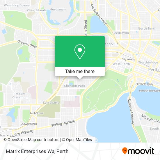 Mapa Matrix Enterprises Wa