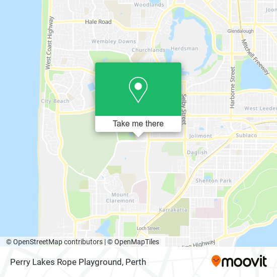 Mapa Perry Lakes Rope Playground