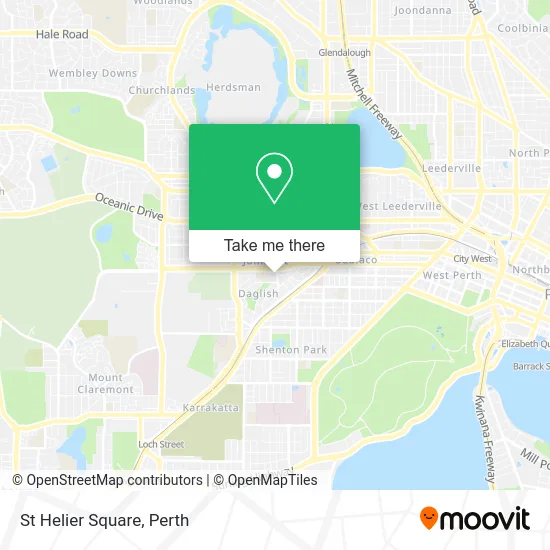 Mapa St Helier Square