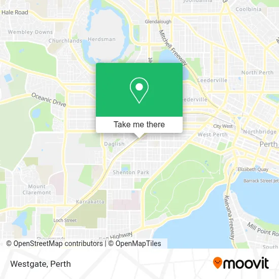 Mapa Westgate
