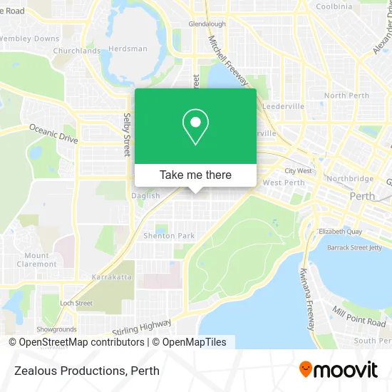 Mapa Zealous Productions