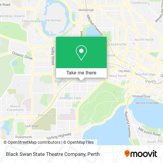 Black Swan State Theatre Company map