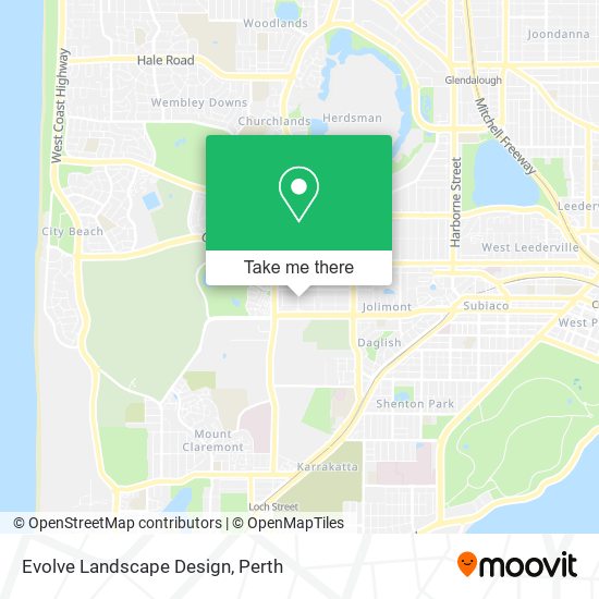 Evolve Landscape Design map