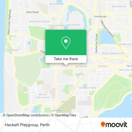 Mapa Hackett Playgroup