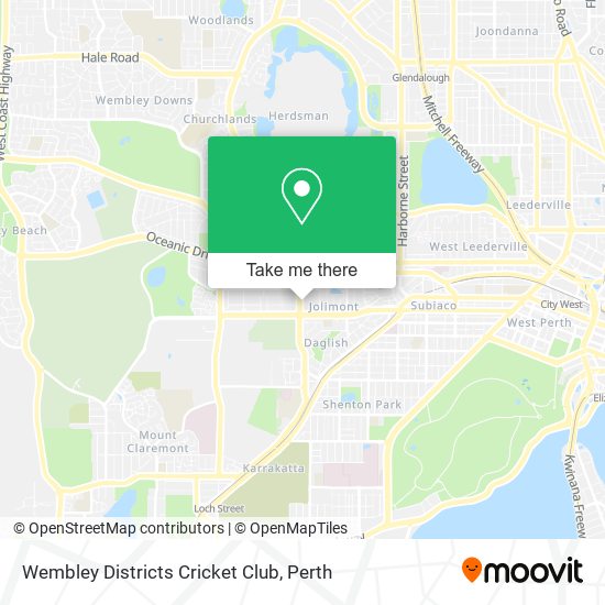 Wembley Districts Cricket Club map