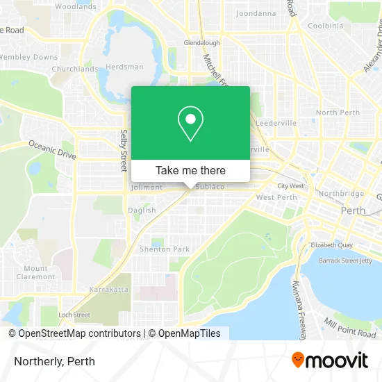 Mapa Northerly