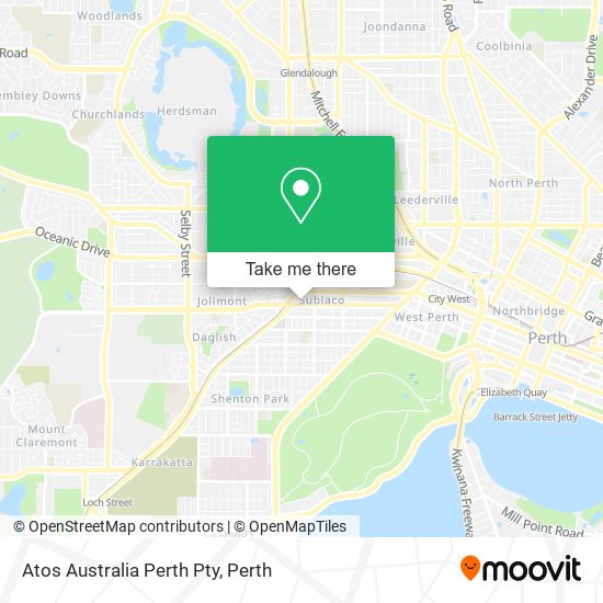 Atos Australia Perth Pty map