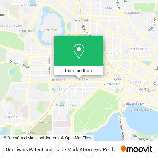 Osullivans Patent and Trade Mark Attorneys map
