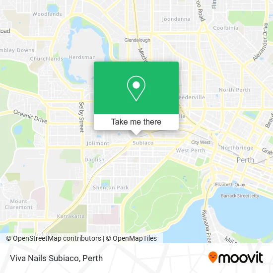 Viva Nails Subiaco map