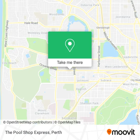 The Pool Shop Express map