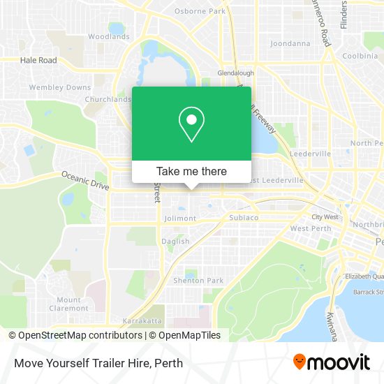 Mapa Move Yourself Trailer Hire