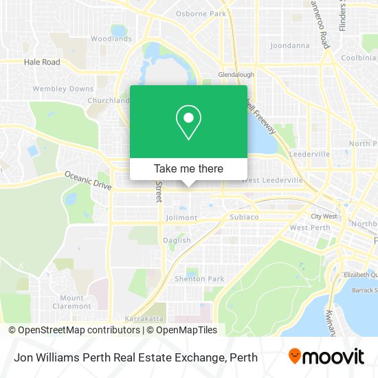 Jon Williams Perth Real Estate Exchange map