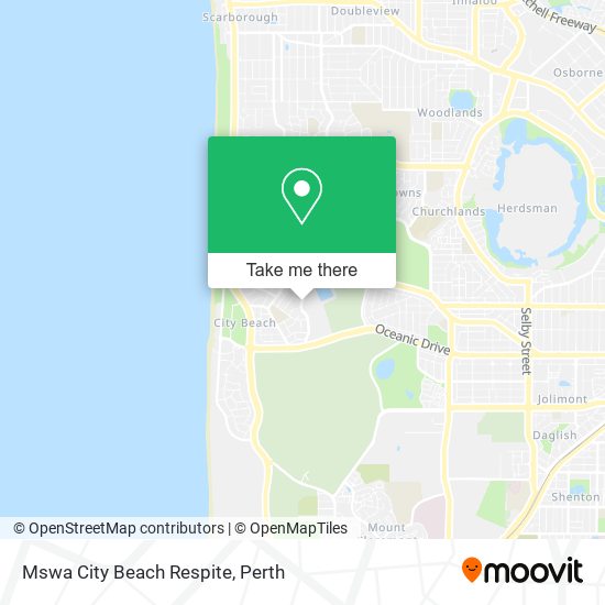 Mswa City Beach Respite map