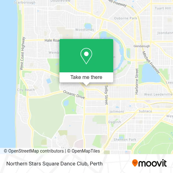 Mapa Northern Stars Square Dance Club