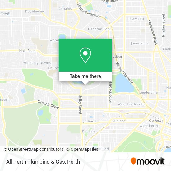 All Perth Plumbing & Gas map