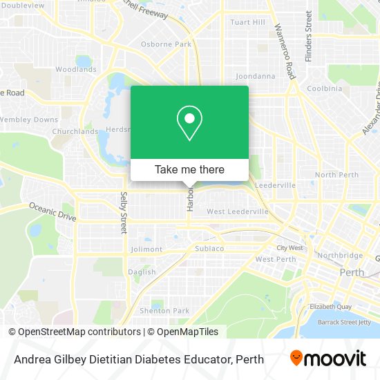 Andrea Gilbey Dietitian Diabetes Educator map