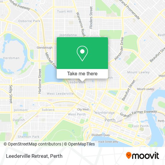 Leederville Retreat map