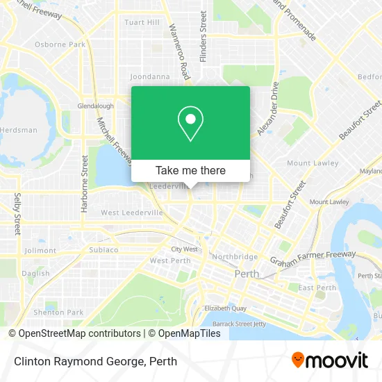 Mapa Clinton Raymond George