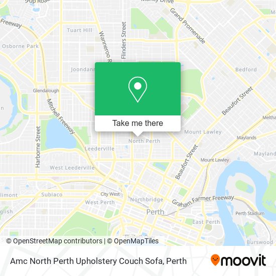 Amc North Perth Upholstery Couch Sofa map
