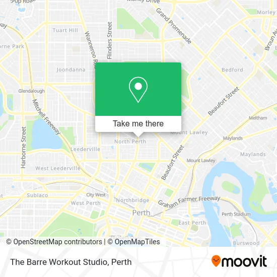 Mapa The Barre Workout Studio