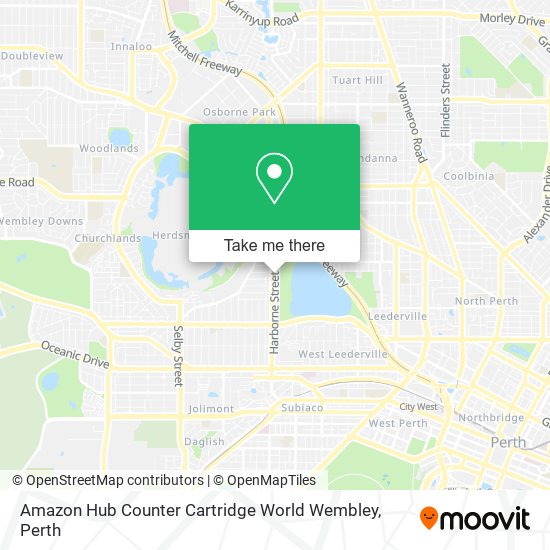 Amazon Hub Counter Cartridge World Wembley map
