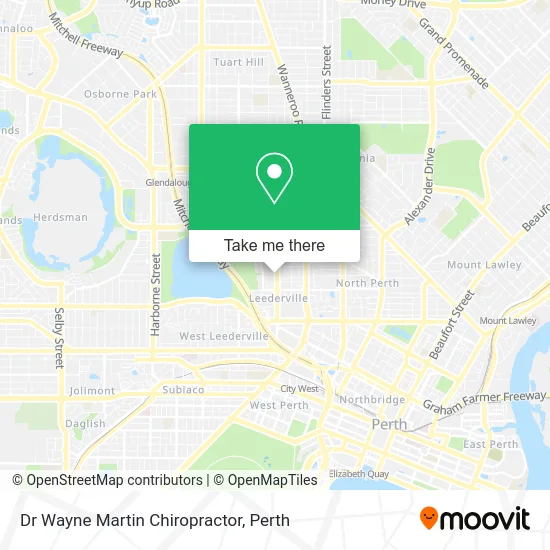 Mapa Dr Wayne Martin Chiropractor