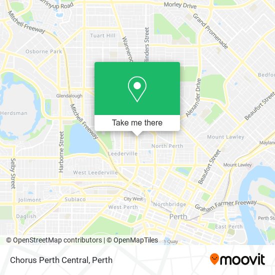 Chorus Perth Central map