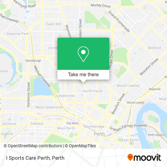 I Sports Care Perth map