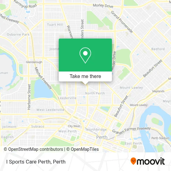 Mapa I Sports Care Perth