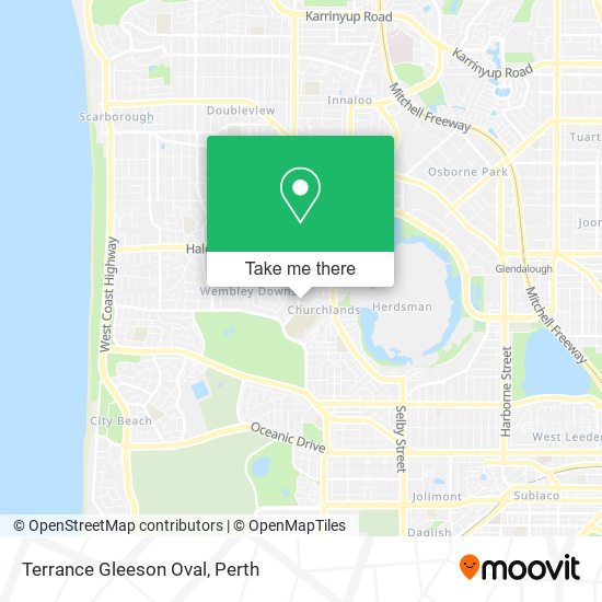 Terrance Gleeson Oval map