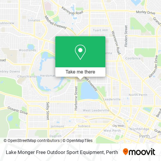 Lake Monger Free Outdoor Sport Equipment map