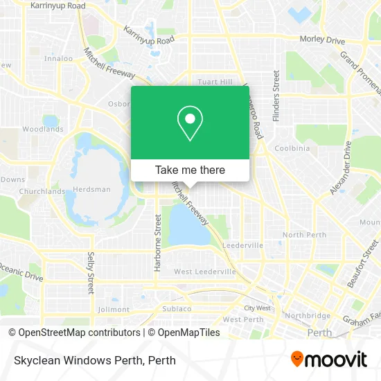 Mapa Skyclean Windows Perth