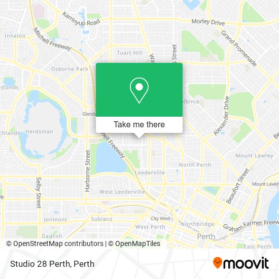 Studio 28 Perth map