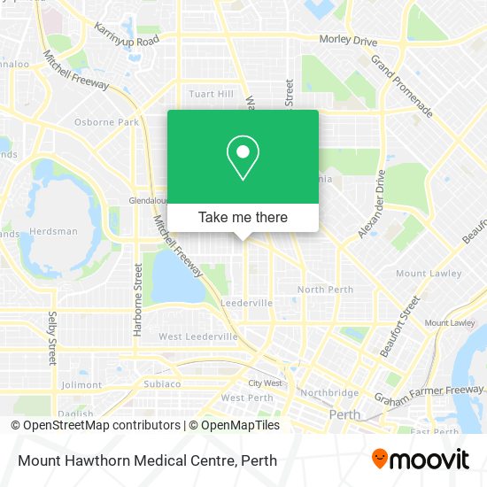 Mapa Mount Hawthorn Medical Centre