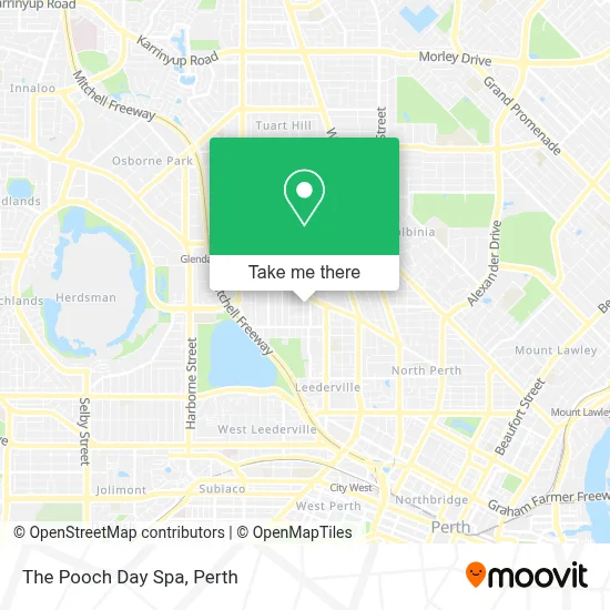 Mapa The Pooch Day Spa