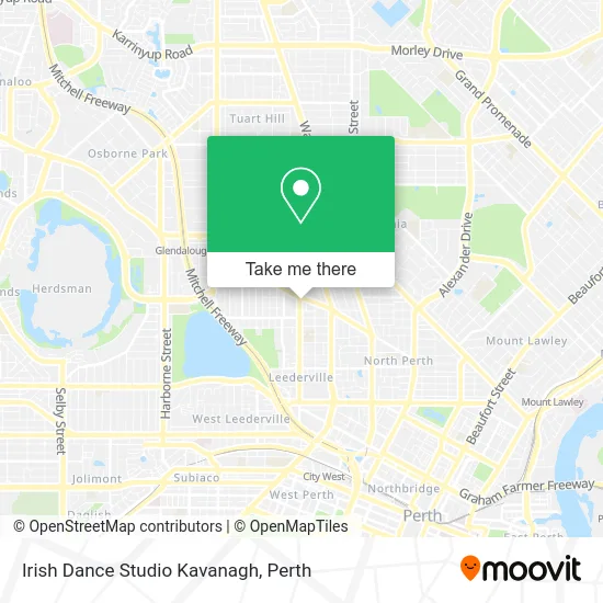 Mapa Irish Dance Studio Kavanagh