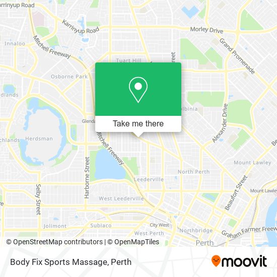 Mapa Body Fix Sports Massage