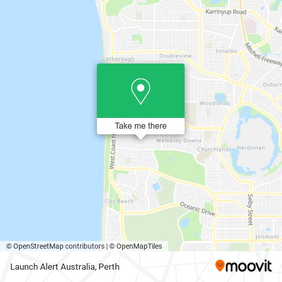 Launch Alert Australia map