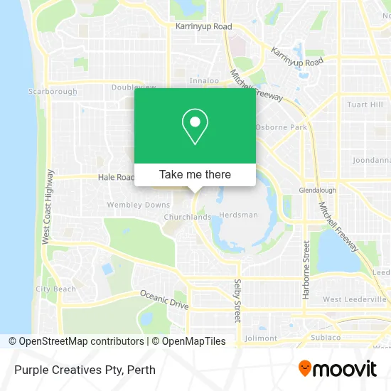 Mapa Purple Creatives Pty