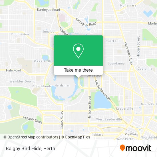 Balgay Bird Hide map