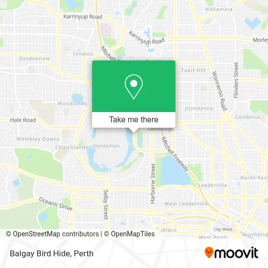 Mapa Balgay Bird Hide