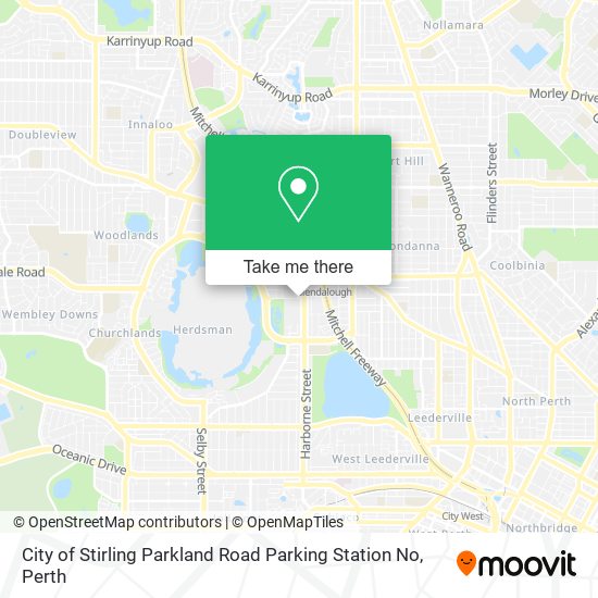 City of Stirling Parkland Road Parking Station No map